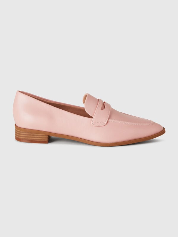 Mocassins en tissu enduit Femme