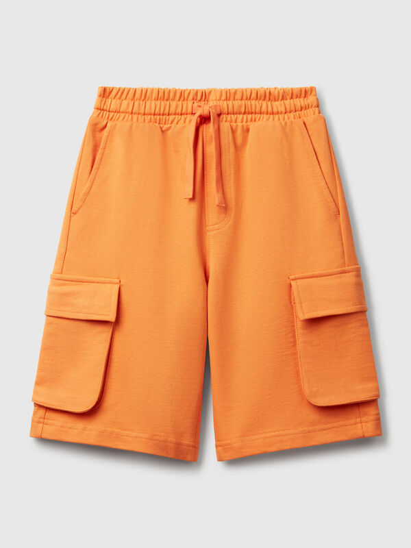 Short cargo en molleton léger Garçon