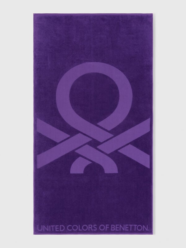 Serviette de plage jacquard