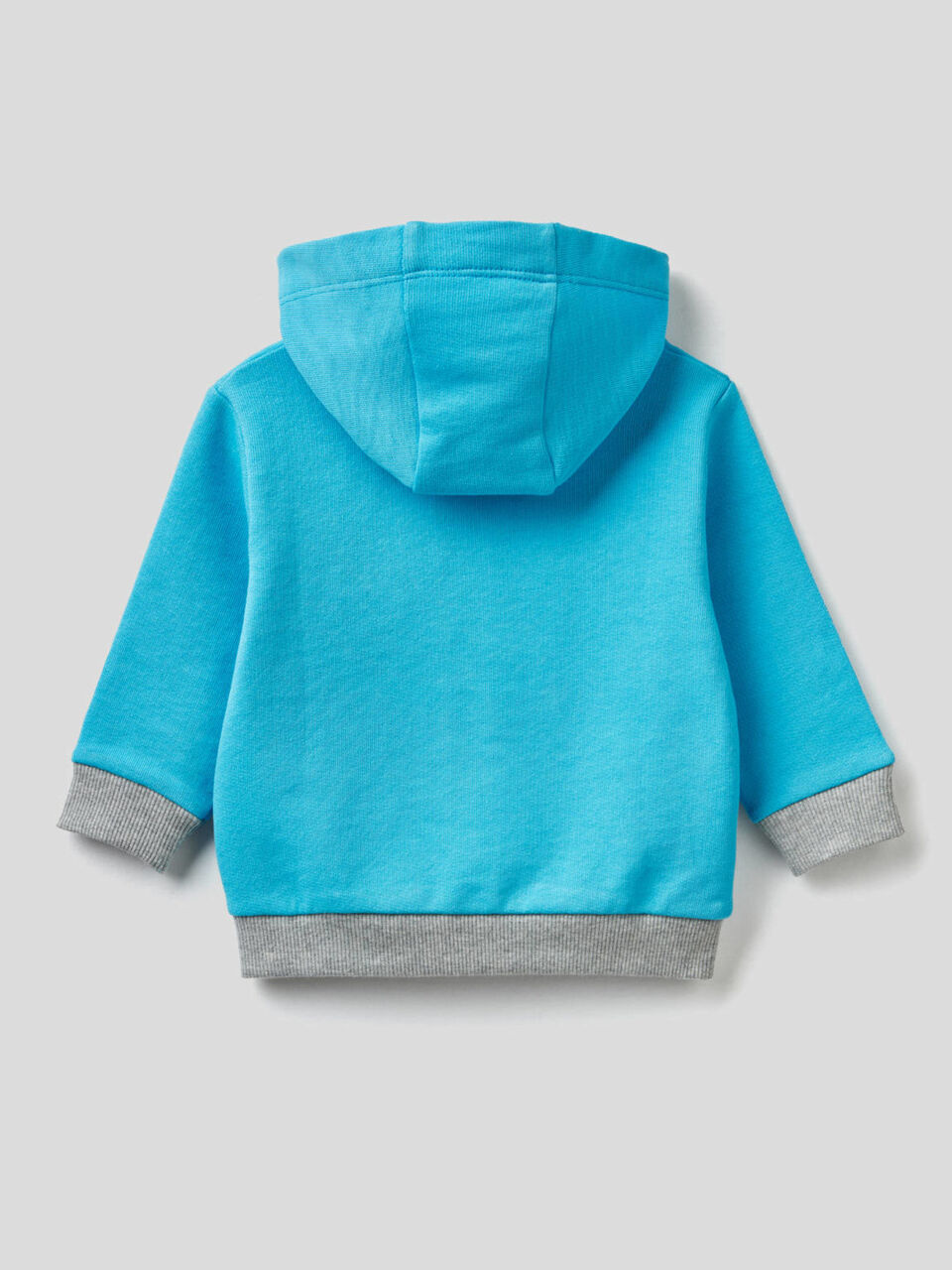 Sweatshirt aus 100% Baumwolle mit Reißverschluss und Kapuze image number 2