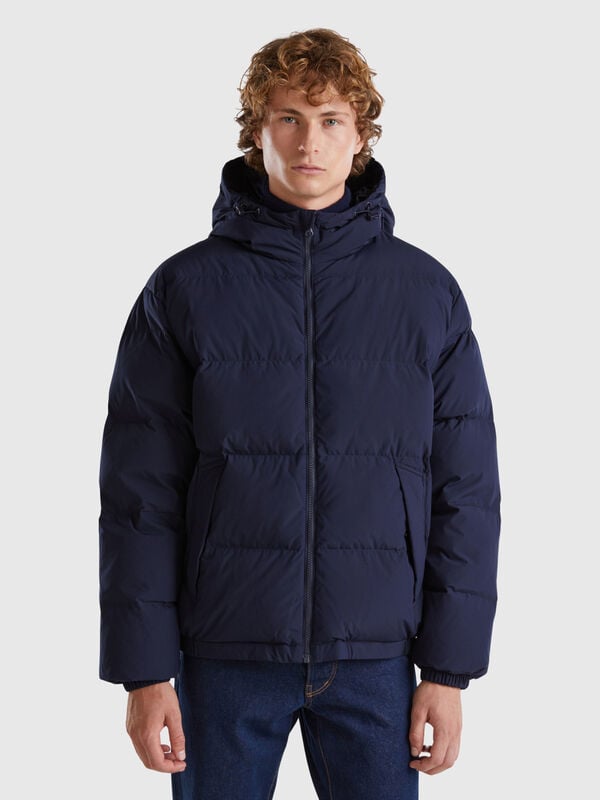 Real recycled down padded jacket Men