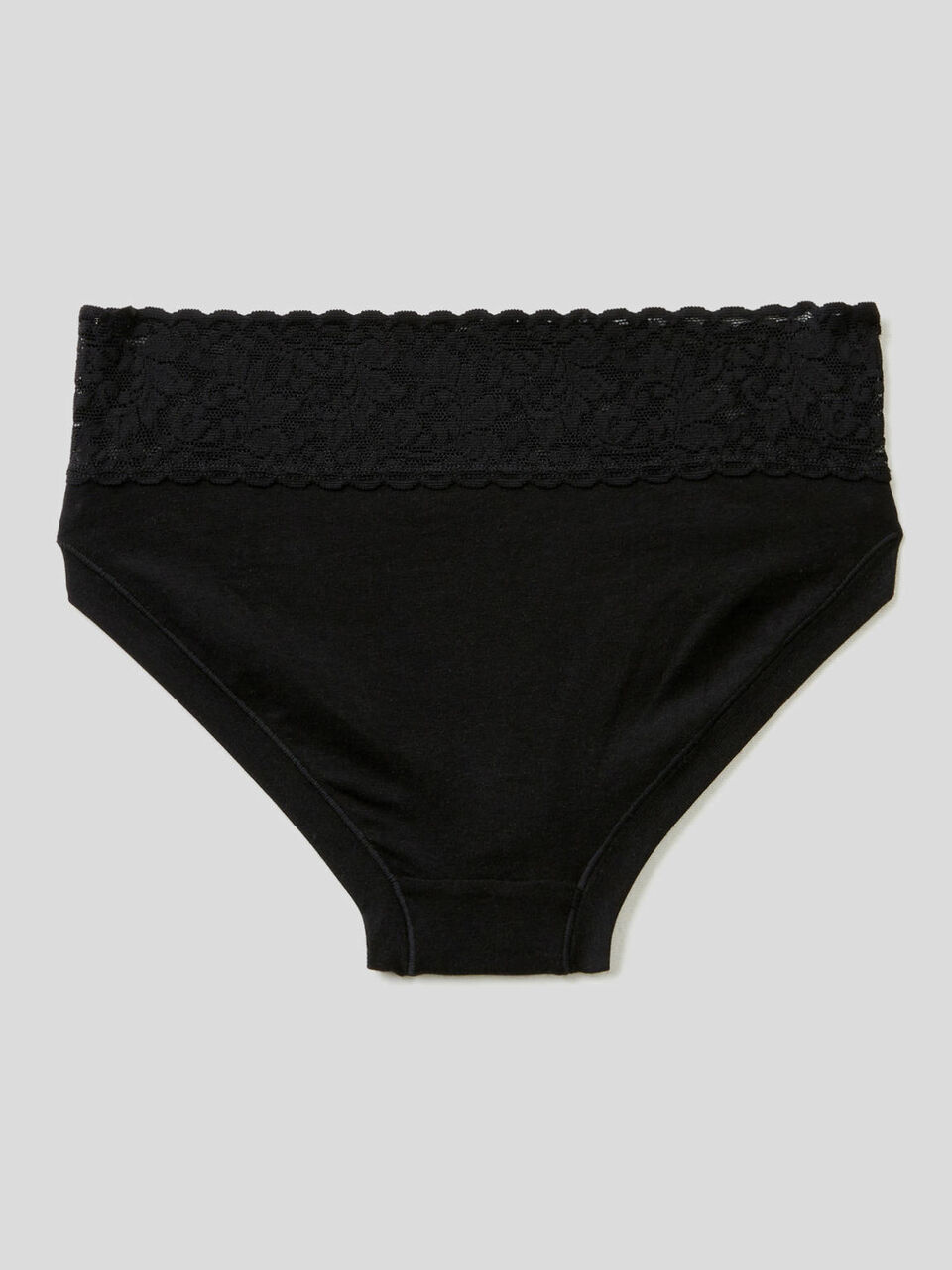 Slip mit Spitze aus superstretchiger Bio-Baumwolle image number 2