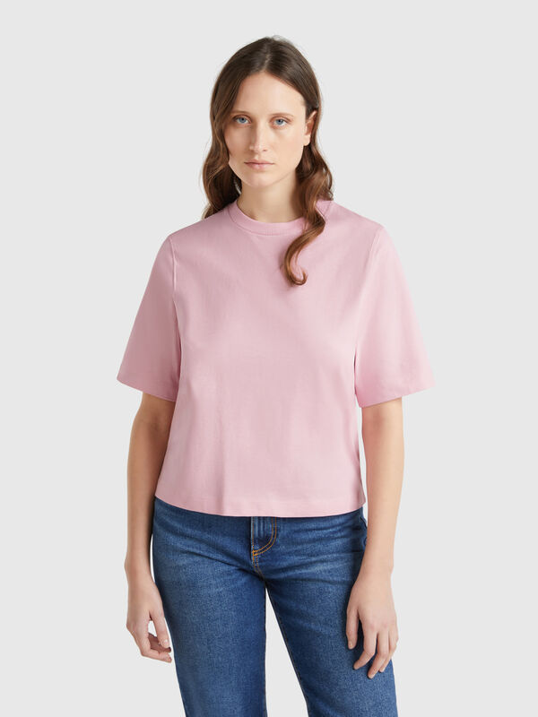 T-shirt boxy 100 % coton Femme