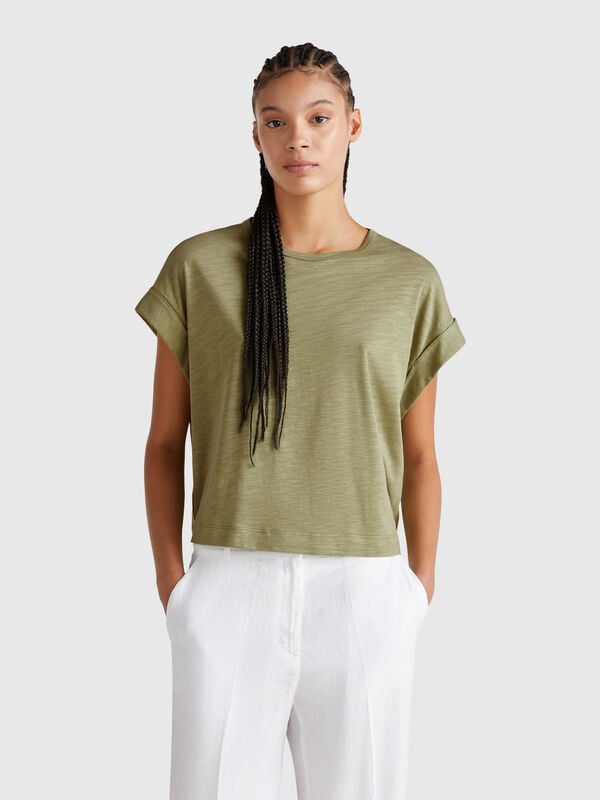 T-shirt coupe carrée Femme