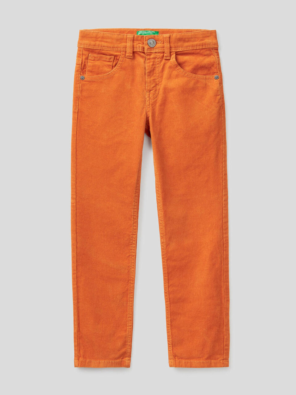 Slim-Fit-Hose aus stretchigem Samt image number 1
