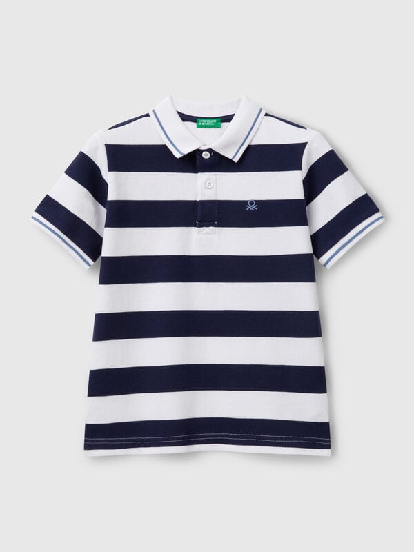 Gestreiftes Kurzarm-Poloshirt Jungen