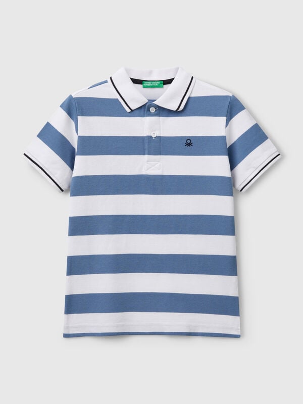 Gestreiftes Kurzarm-Poloshirt Jungen