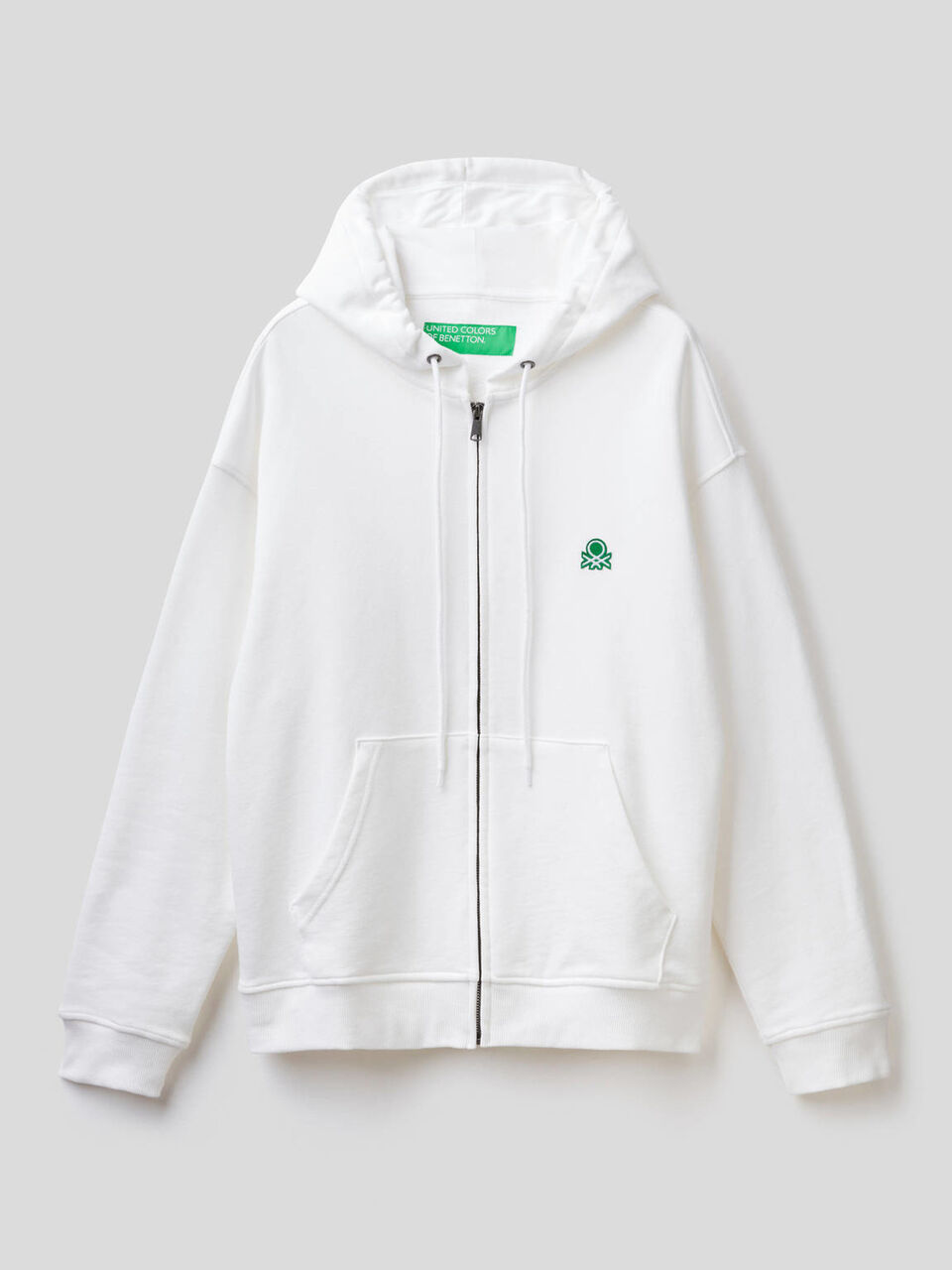 Sweatshirt aus Baumwolle mit Reißverschluss und Kapuze image number 1