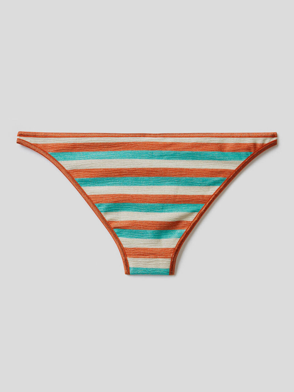 Slip mit Streifen in Lurex image number 2