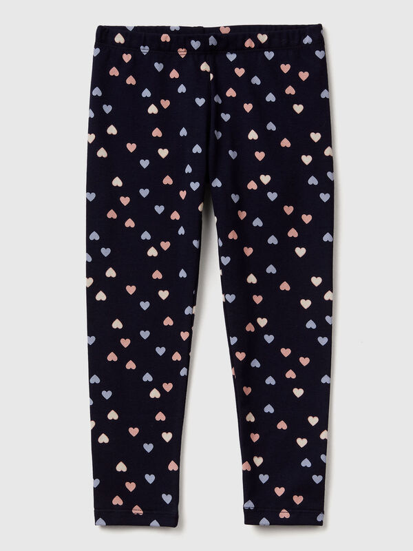 Legging coeur bleu Filles