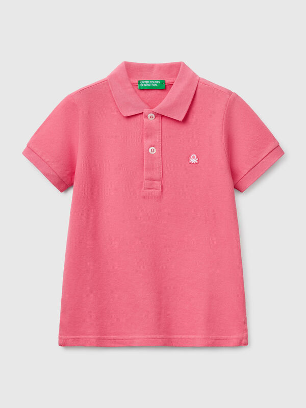 Polo à manches courtes en pur coton Garçon