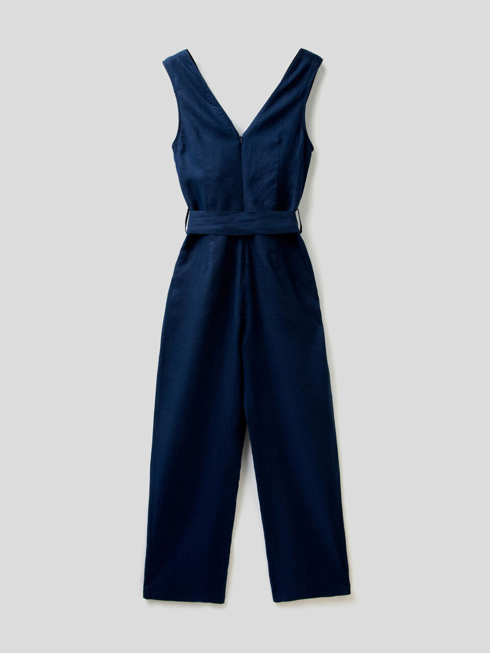 Jumpsuit in pure linen image number 2