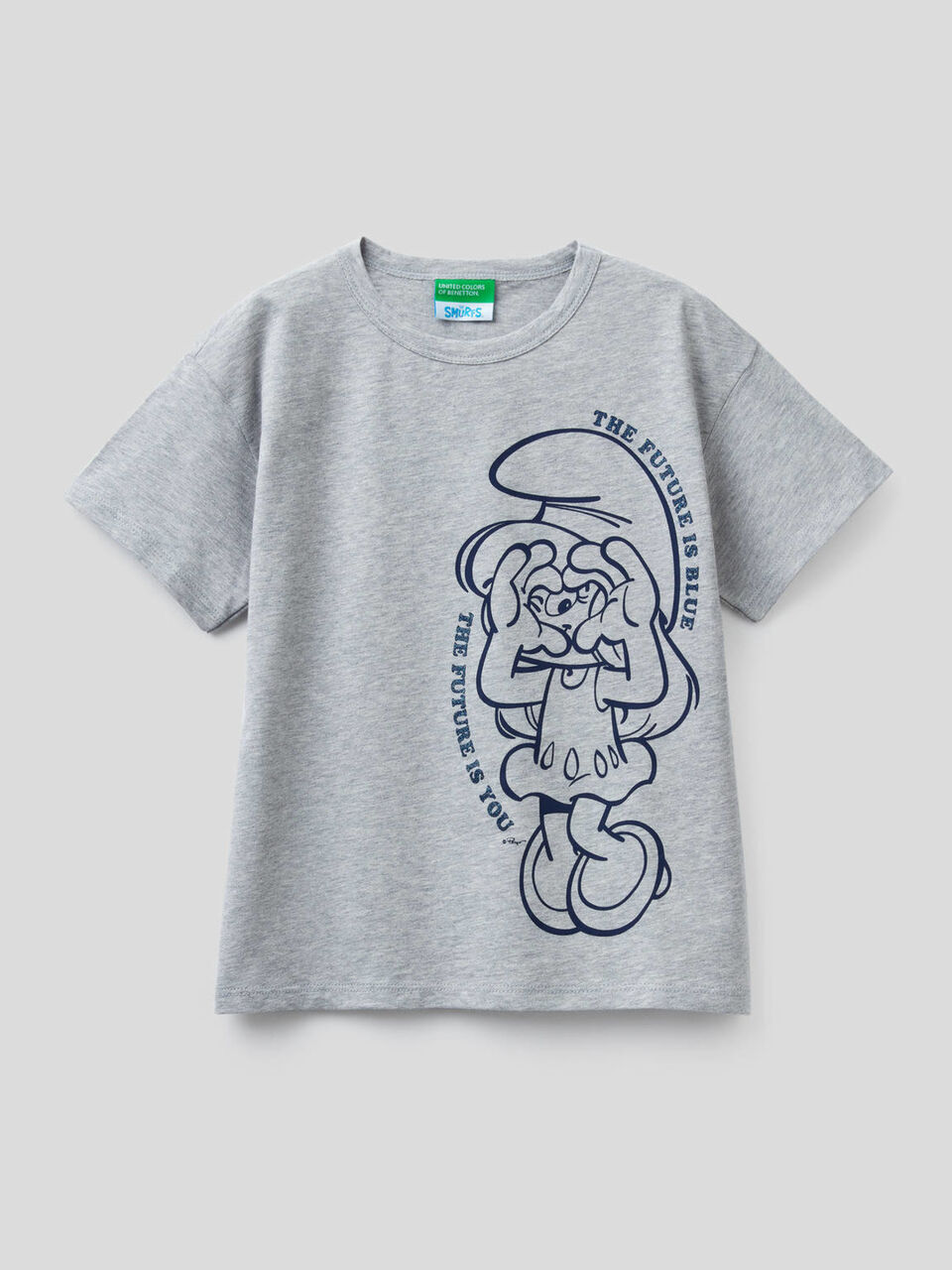 Boxy-T-Shirt mit Print von Die Schlümpfe image number 1