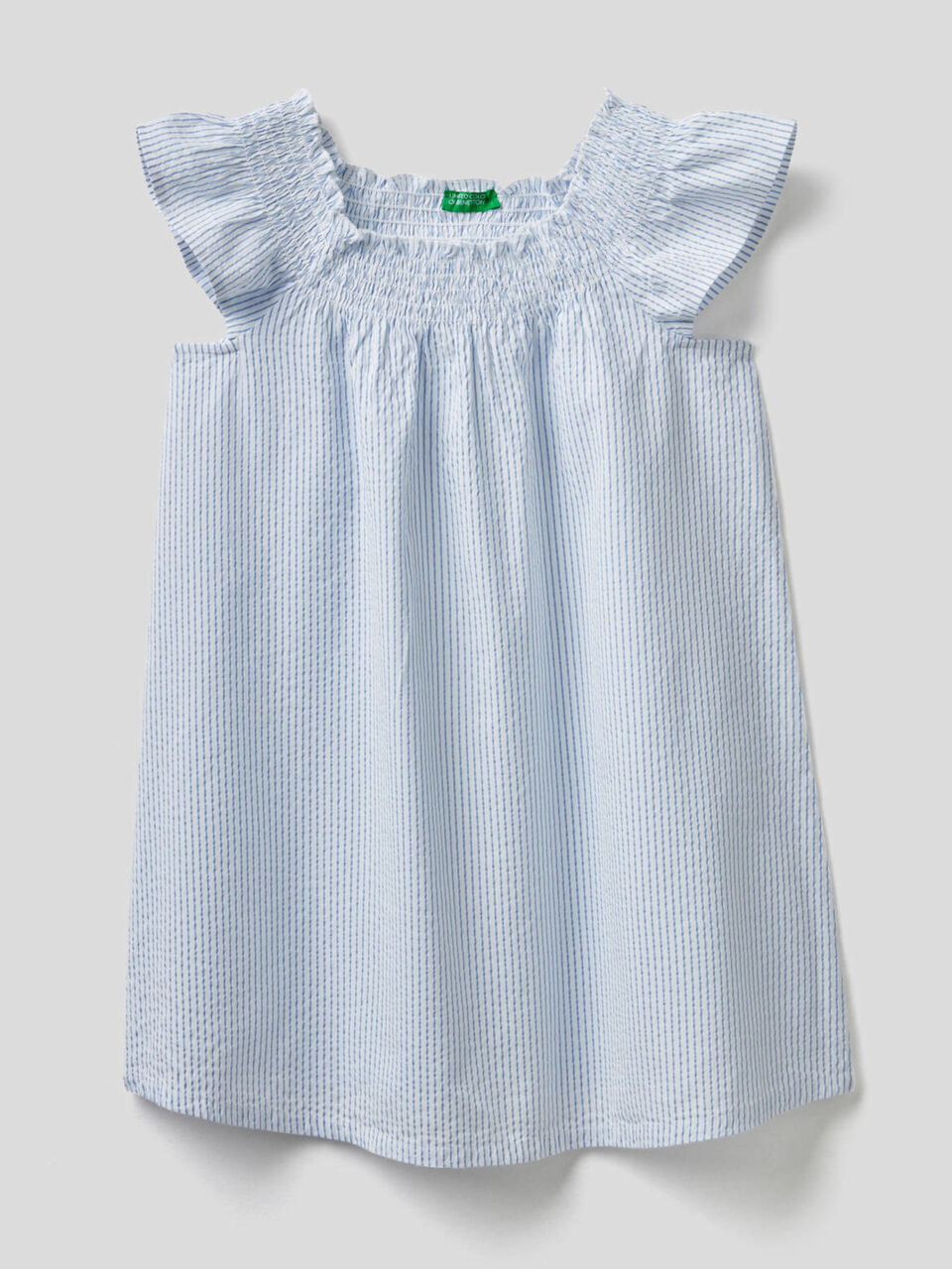 Ausgestelltes Kleid mit Streifen image number 1