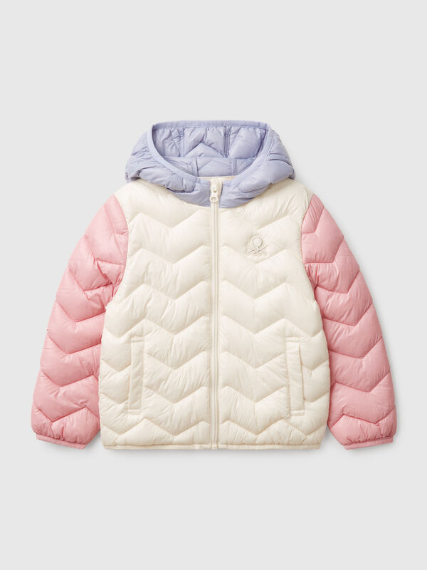 Wattierte Jacke mit Kapuze Mädchen