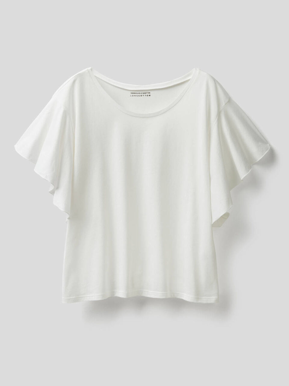 T-shirt avec manches style volant image number 1