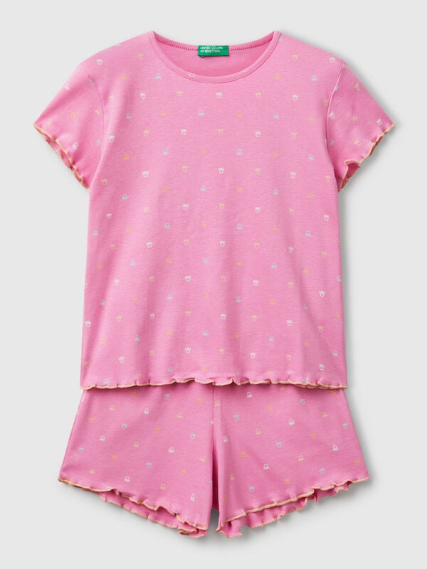 Pyjama mit Logo-Print Mädchen
