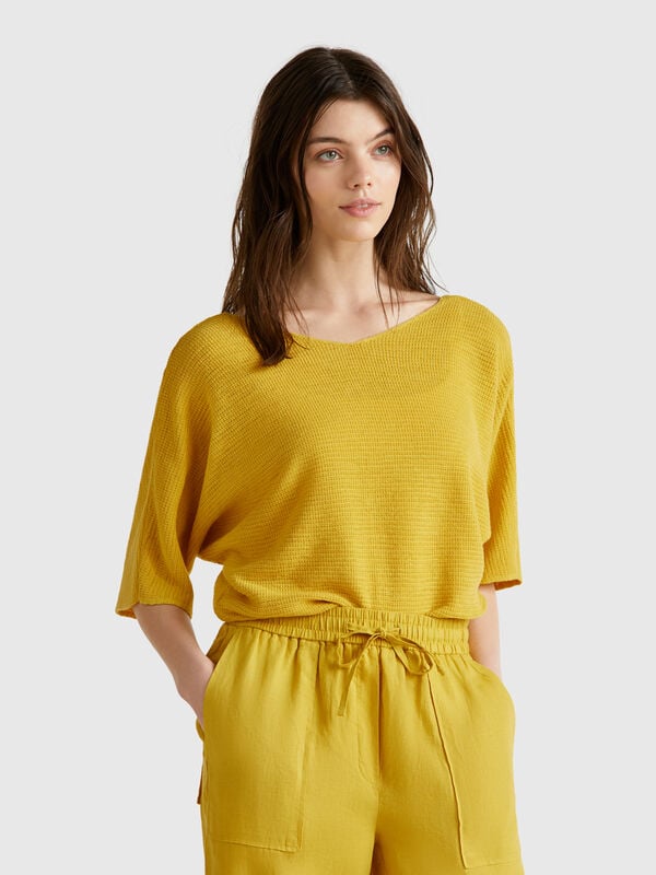 Reversible cropped sweater Women