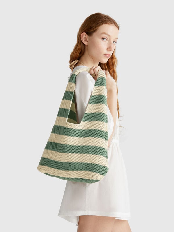 Sac bandoulière en crochet Femme