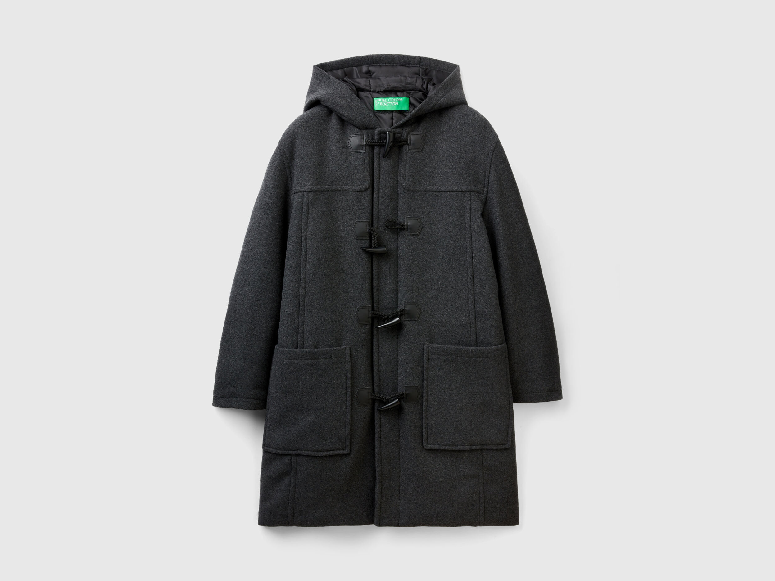 Wool blend duffle coat