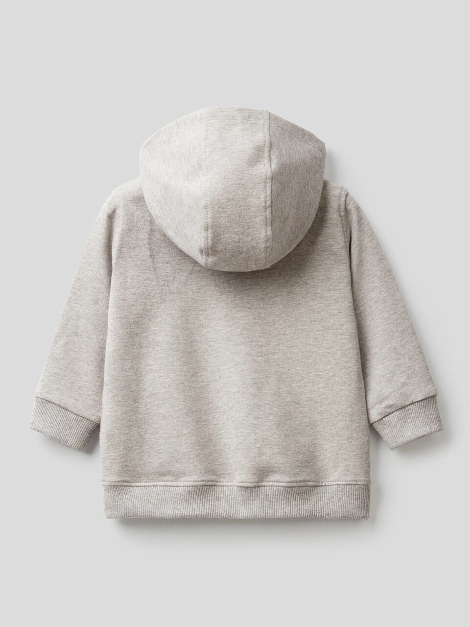 Sweatshirt aus elastischer Bio-Baumwolle mit Kapuze image number 2