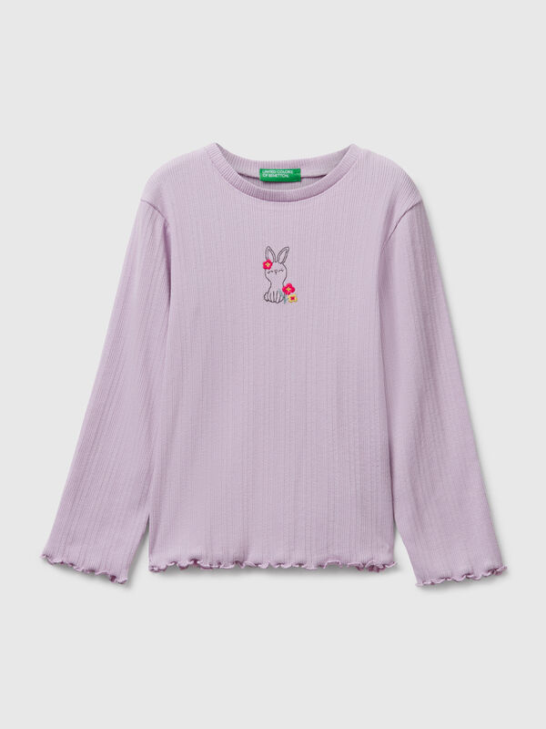 T-shirt with embroidery Junior Girl
