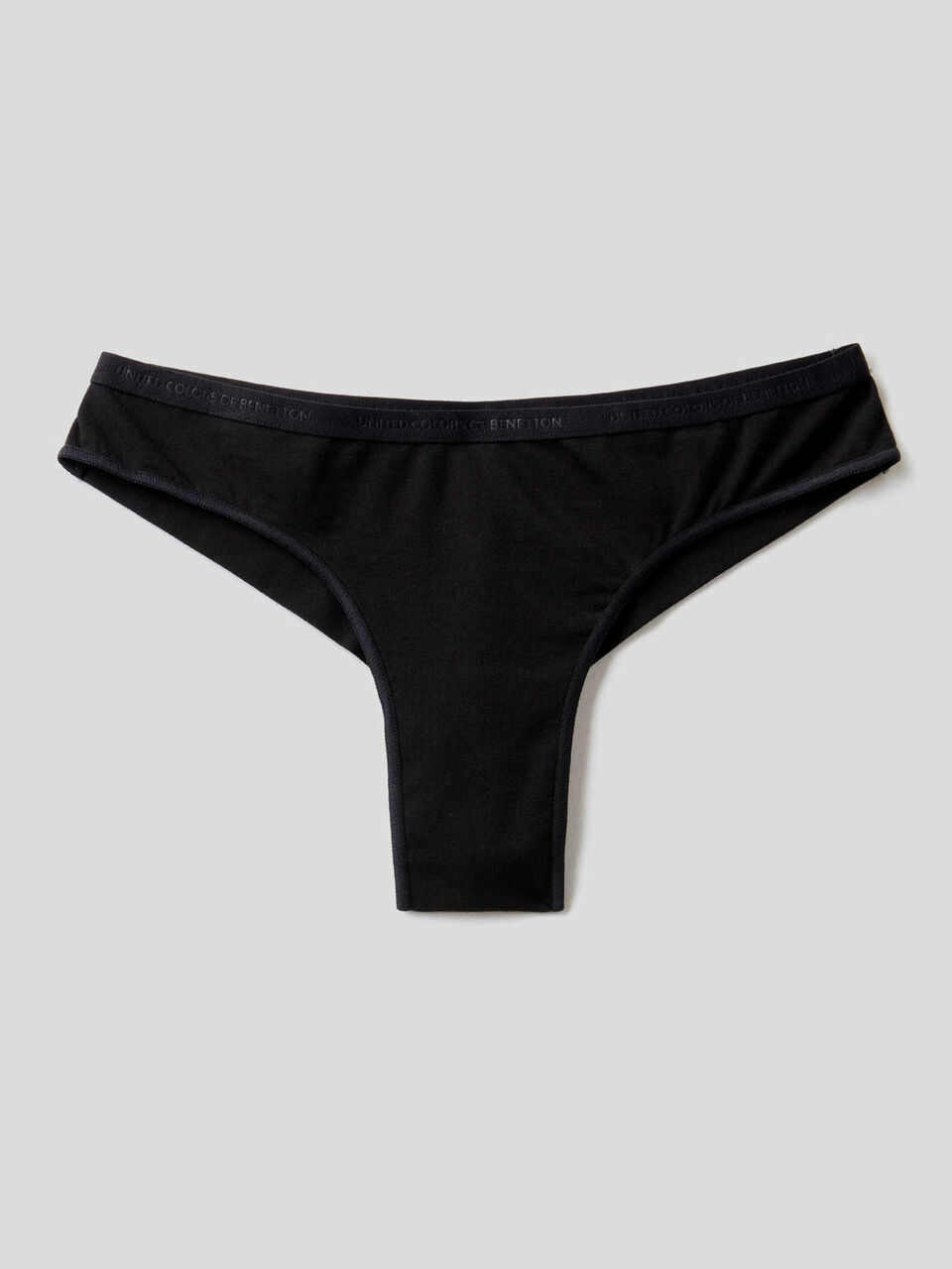 Brazilian underwear in solid color stretch cotton image number 1