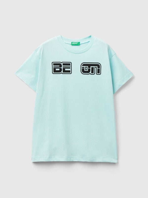 T-Shirt aus 100% Bio-Baumwolle mit Logo Jungen