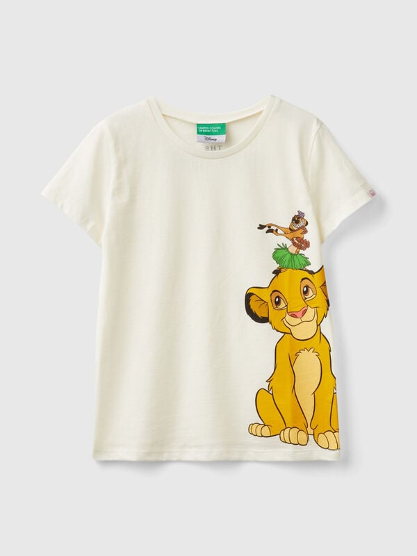 Cremeweißes T-Shirt ©Disney Simba und Timon Mädchen