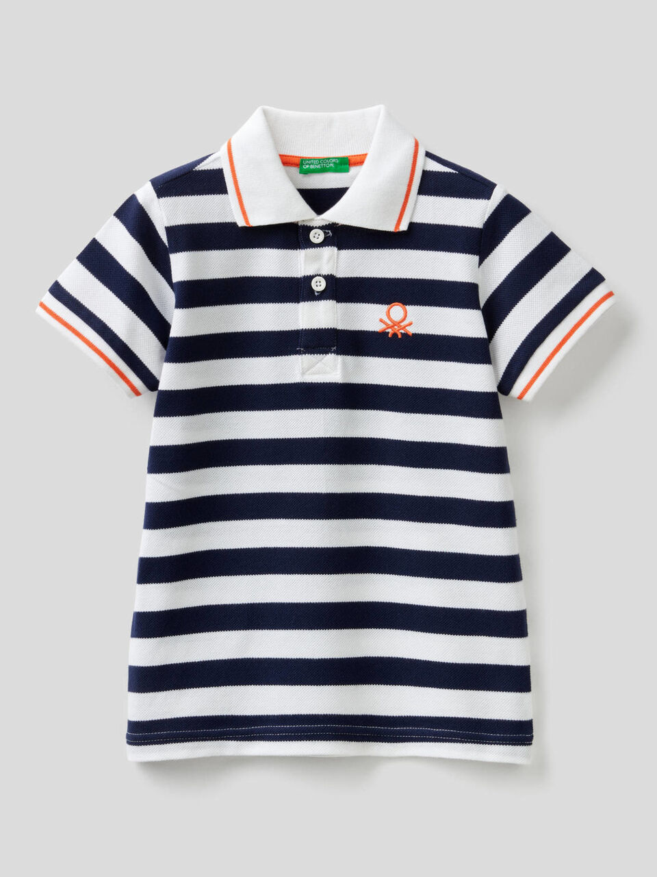 Polo à rayures en 100% coton image number 1