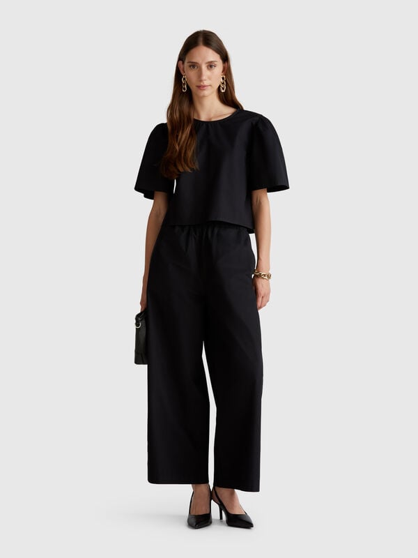 Pantalon léger à jambe large Femme
