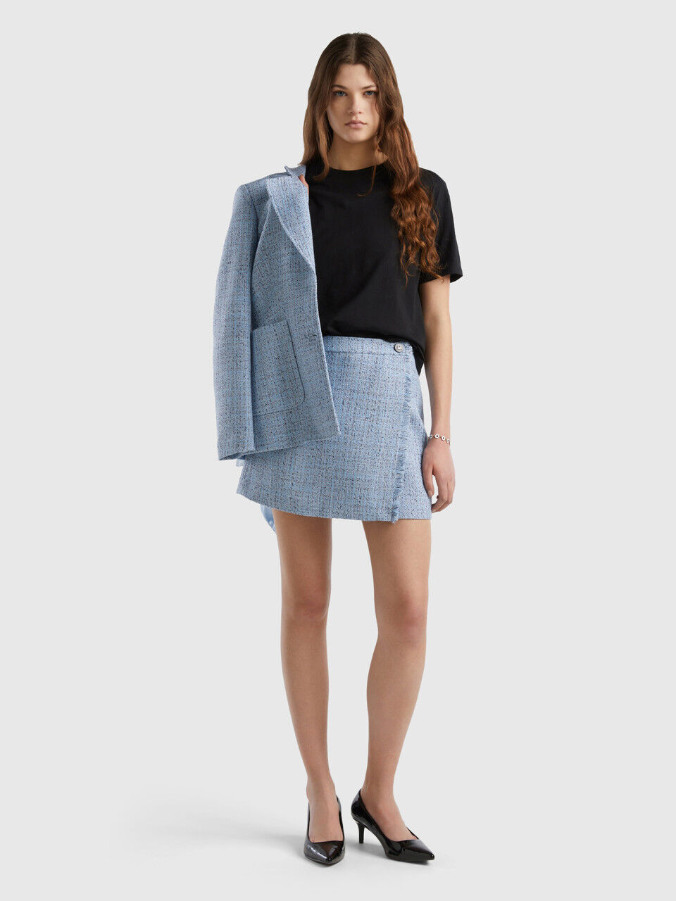 Benetton denim sales skirt