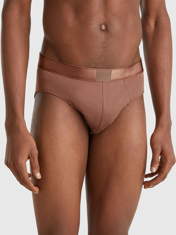 Slip en coton mélangé Homme