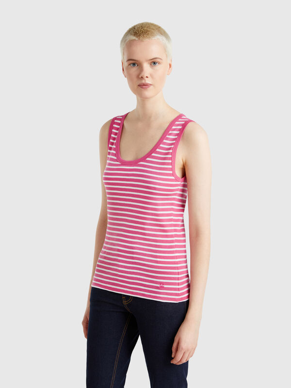 Débardeur rayé 100% coton Femme