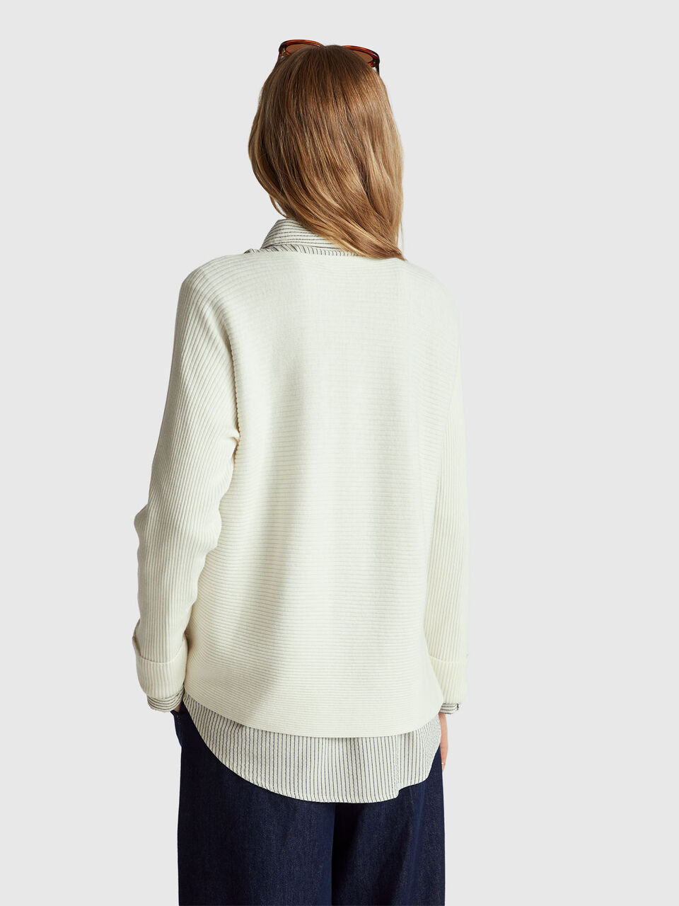 BOAT-NECK SWEAT.L/S Femme image number null