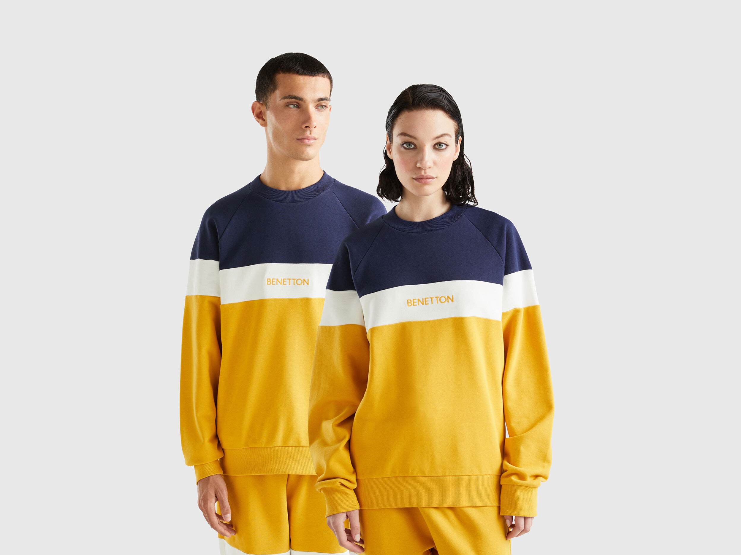 Yellow and blue best sale sweatshirt