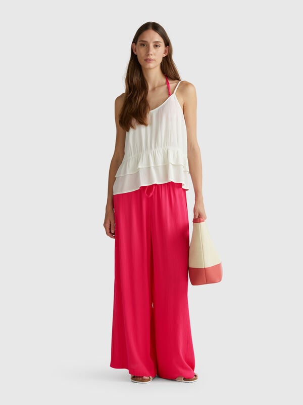Pantalon large fluide Femme