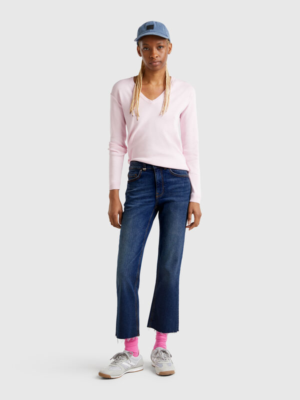 Cropped Jeans aus Baumwolle Damen