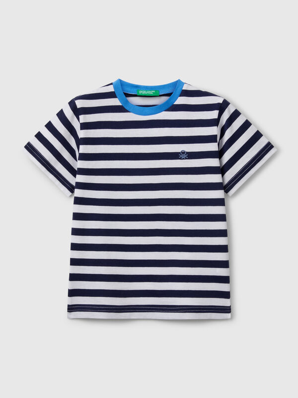 T-shirt rayé 100% coton Garçon