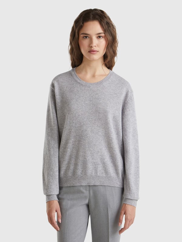 Pull coupe relaxed en pure laine mérinos Femme