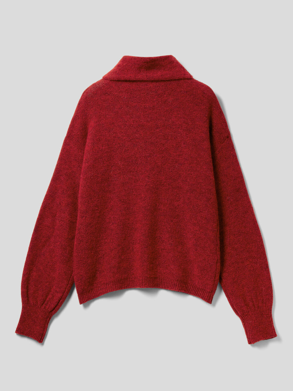 High neck sweater in wool blend image number 2