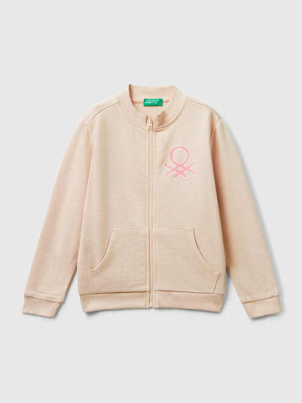 Hoodie with glittery print Junior Girl