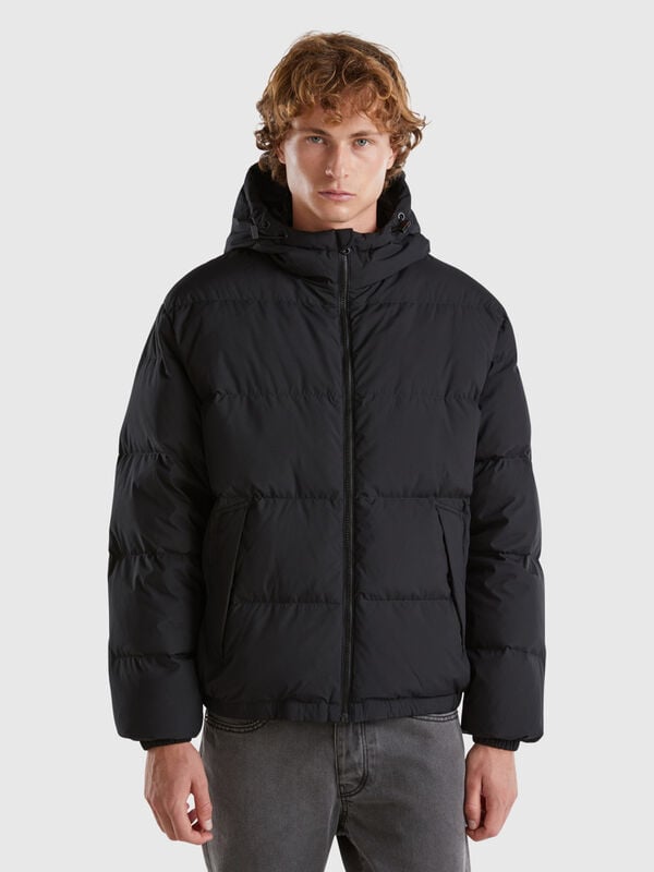 Real recycled down padded jacket Men