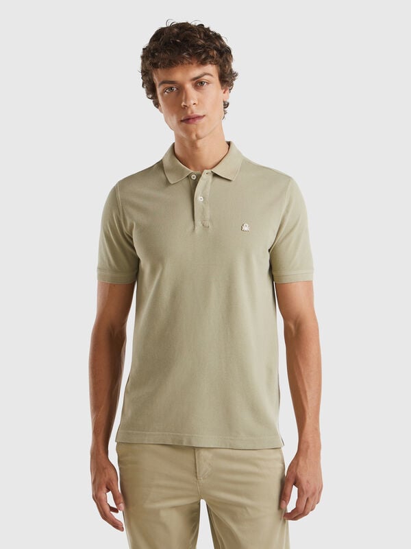 Polo regular fit in Salbeigrün Herren
