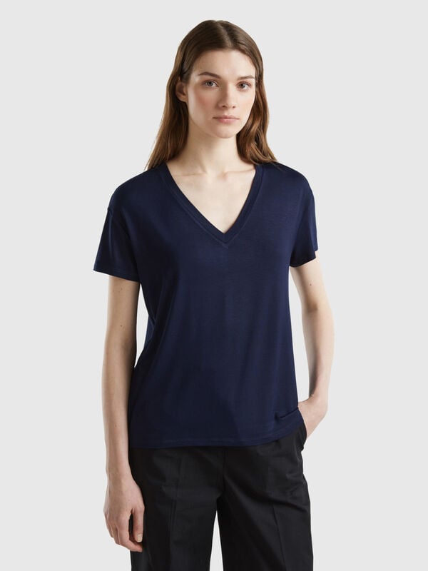 T-shirt in sustainable stretch viscose Women