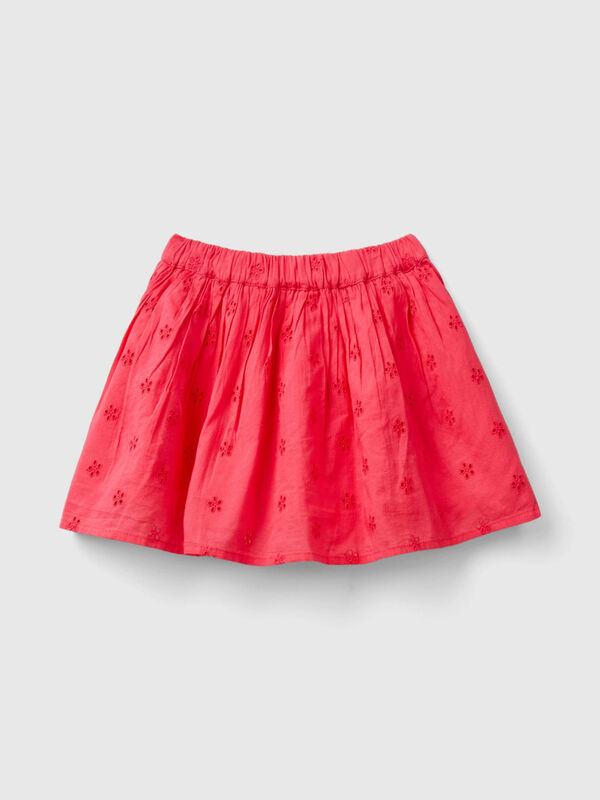 Skirt with broderie anglaise embroidery Junior Girl