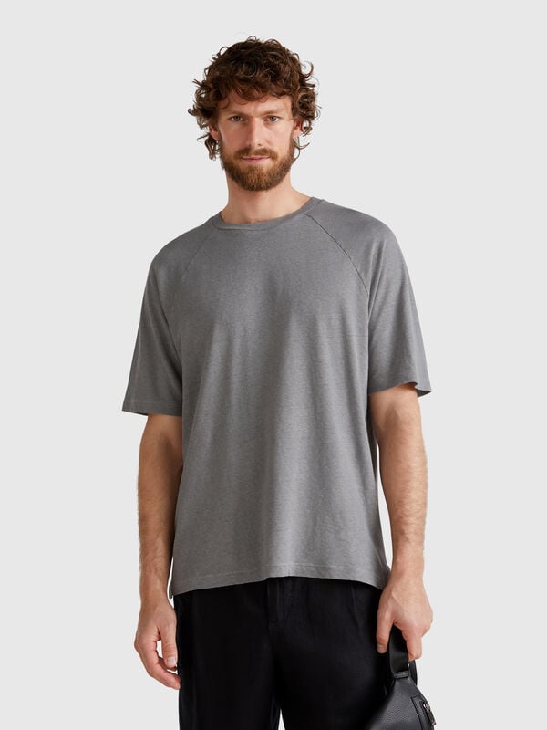 T-Shirt aus Leinenmischung Herren