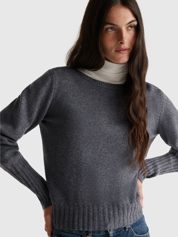 Pullover mit U-Boot-Ausschnitt Damen