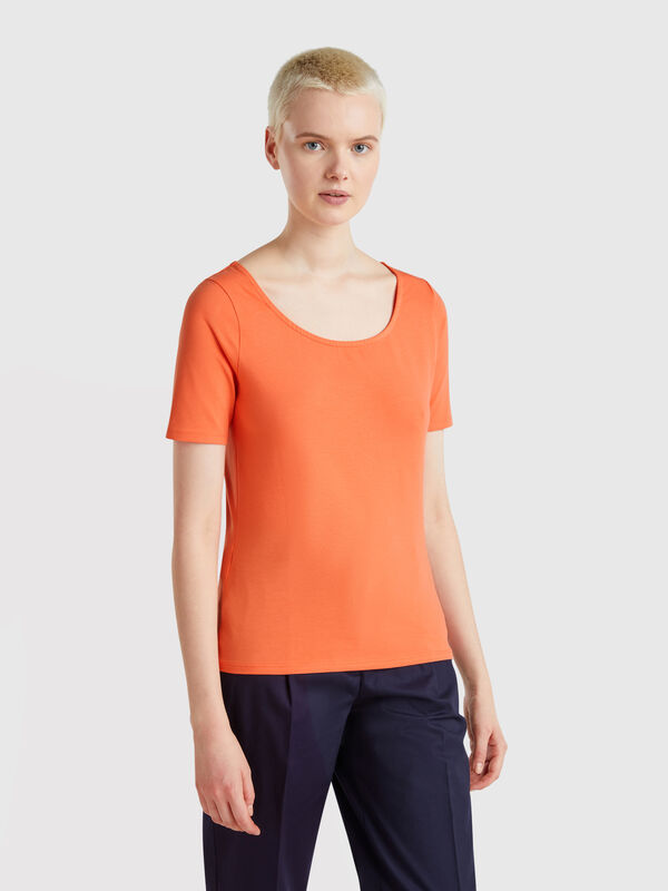 T-shirt coupe slim réversible Femme