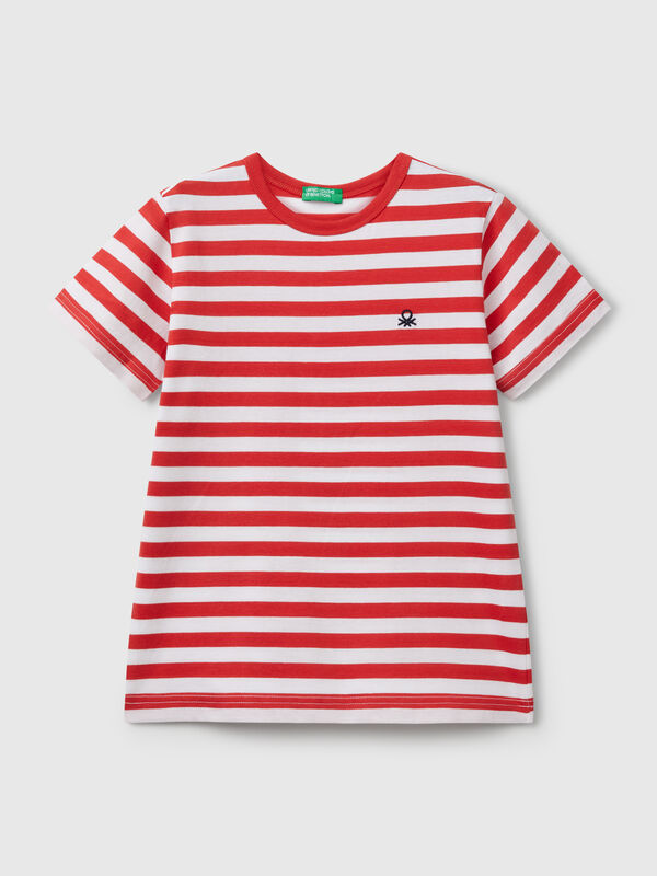 T-shirt rayé 100% coton Garçon